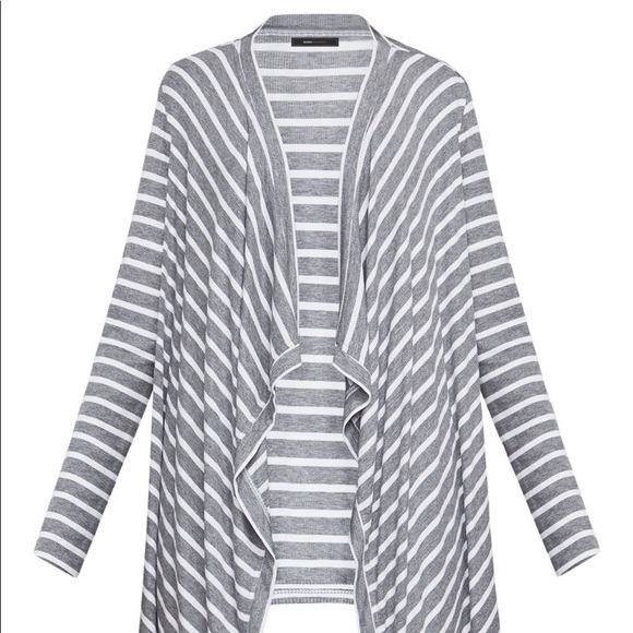 BCBGMaxAzria | Striped Waterfall Cardigan - Picture 4 of 8